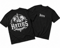 HATERS WORLDWIDE T-Shirt mit Gothic Backprint im Streetwear Design in Schwarz