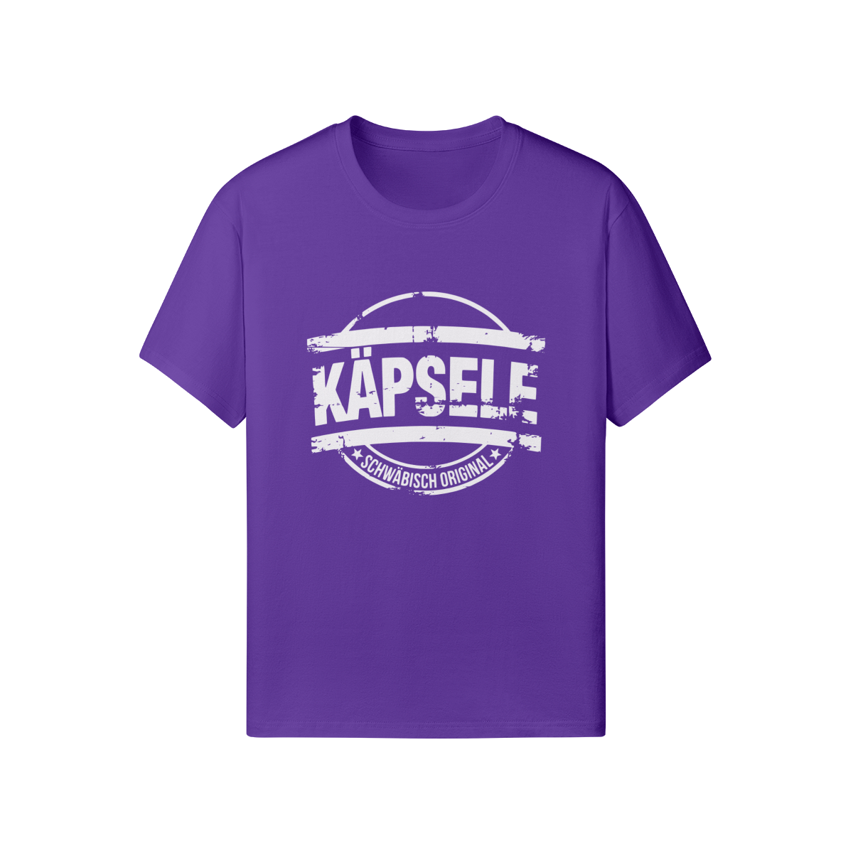 T-Shirt mit Aufdruck "Käpsele - Schwäbisch Original im Stempel-Design