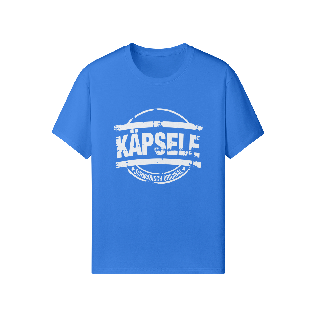 T-Shirt mit Aufdruck "Käpsele - Schwäbisch Original im Stempel-Design