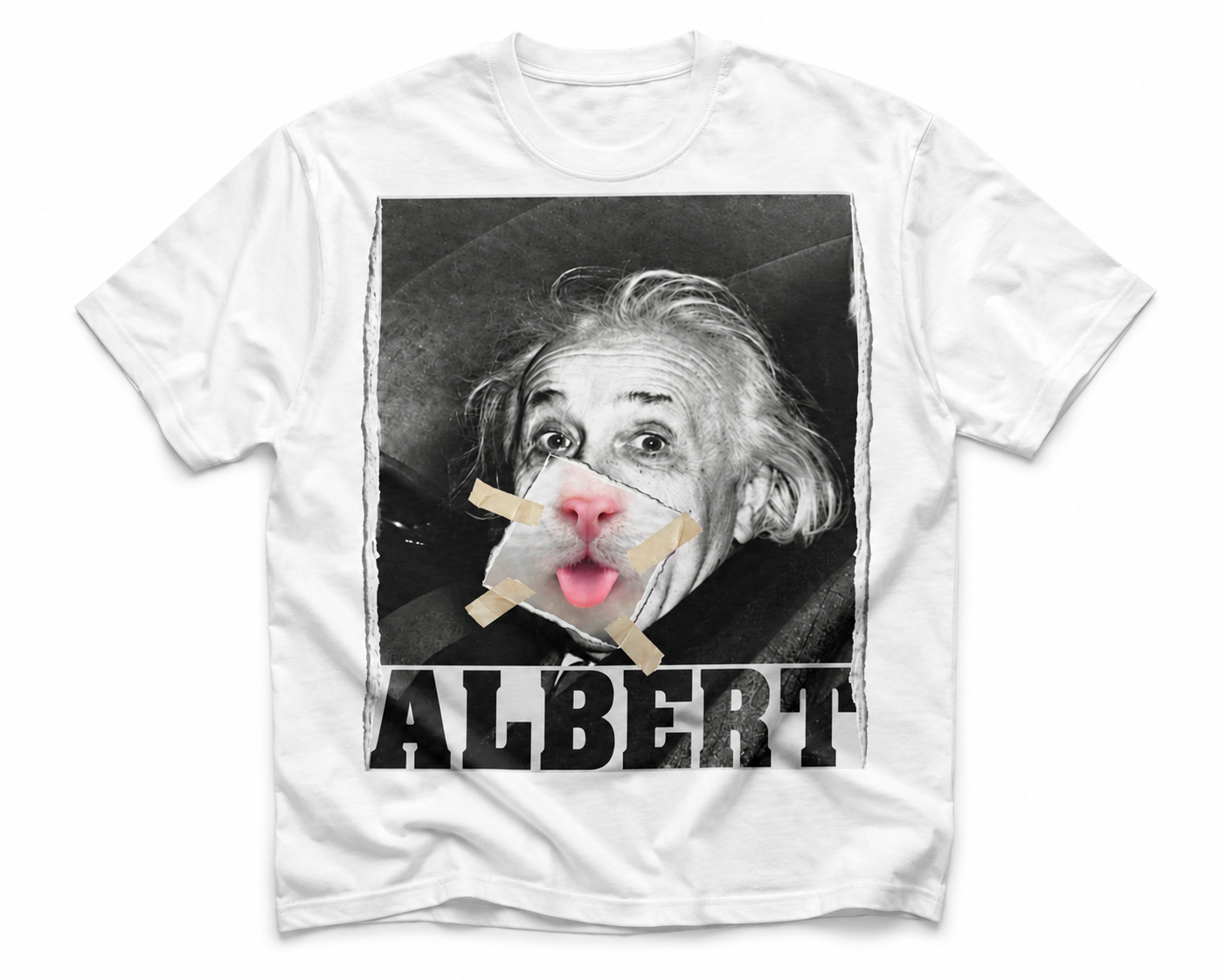 Oversized Streetwear T-Shirt „Albert Einstein“ – Cult Portrait Unisex - Beatwear 71