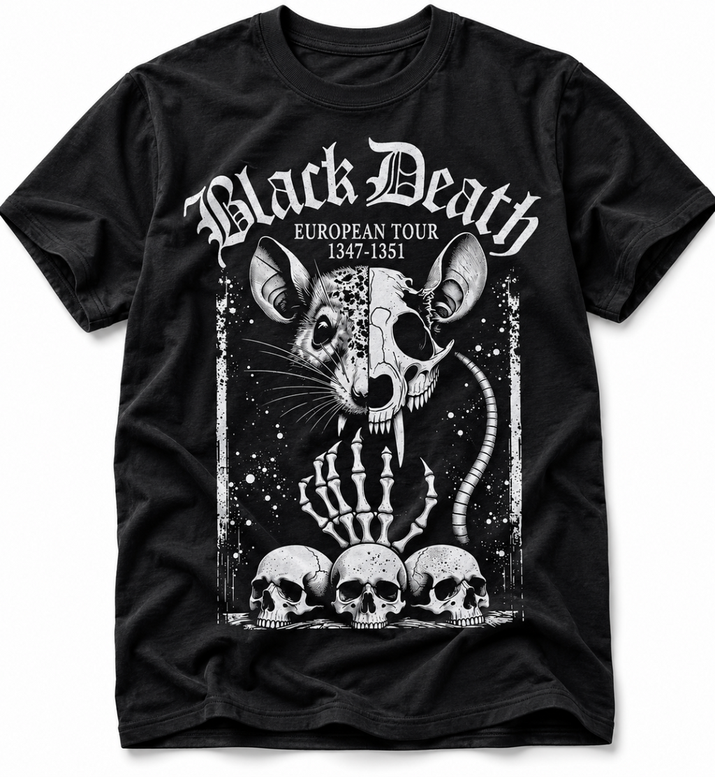 Black Death European Tour 1347-1351 Graphic T-Shirt