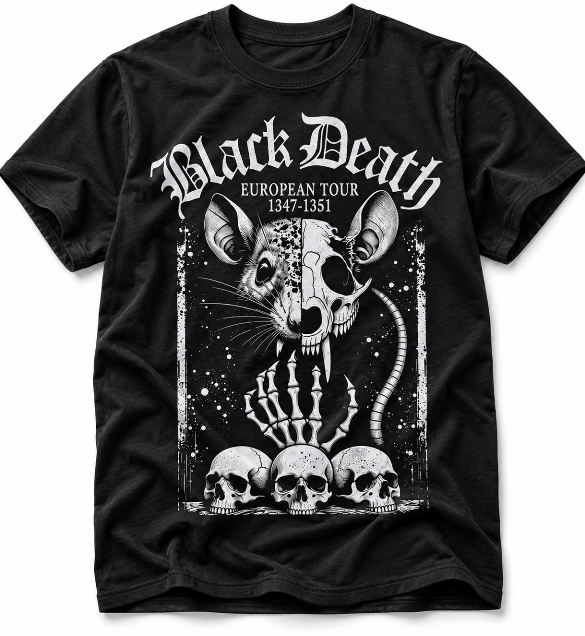 Black Death European Tour 1347-1351 Graphic T-Shirt