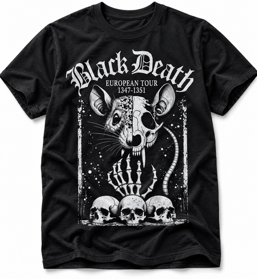Black Death European Tour 1347-1351 Graphic T-Shirt
