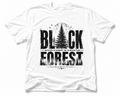 Black Forest Vintage T-Shirt with distressed forest graphic