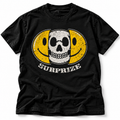 Statement T-Shirt: "Surprize" Smiley Totenkopf Design