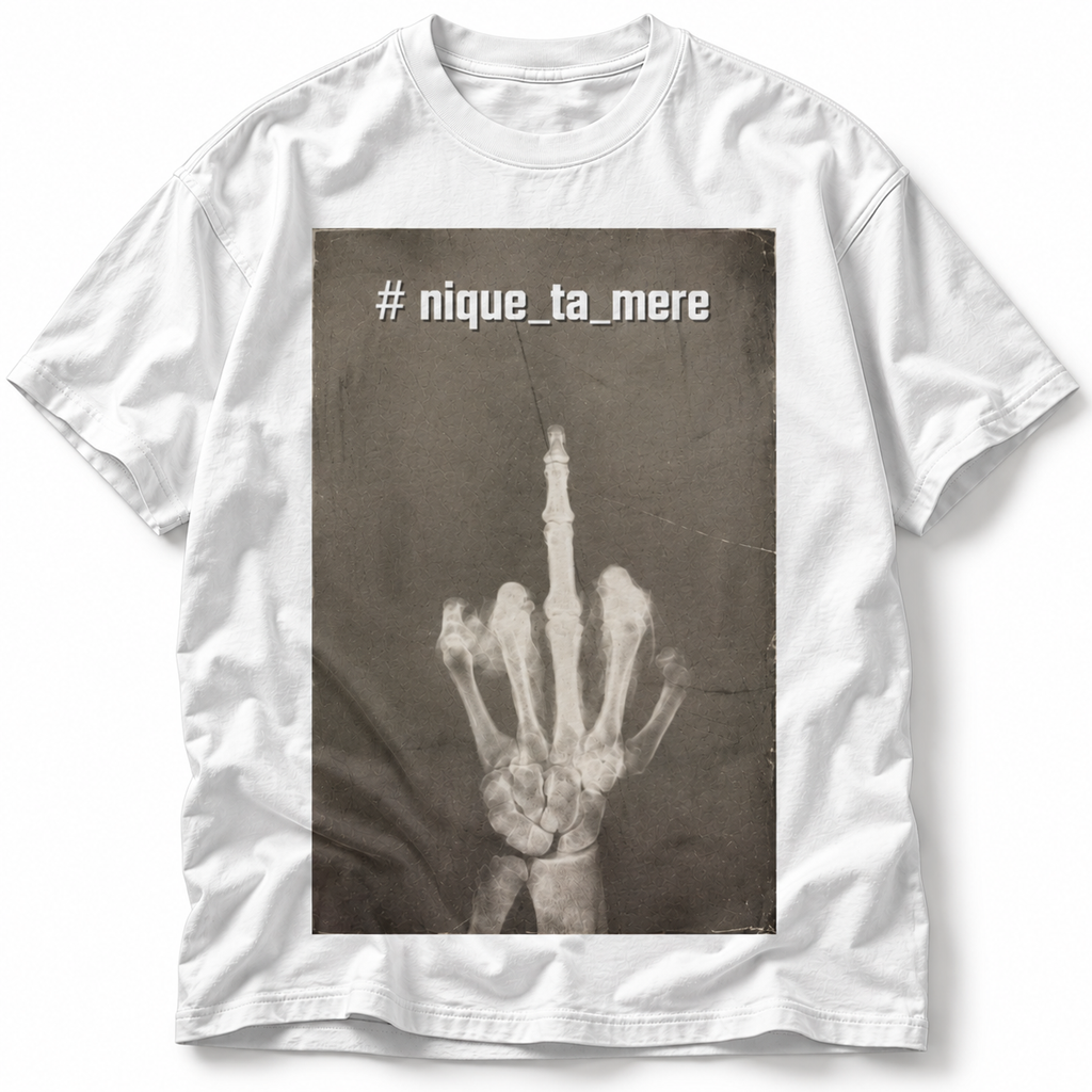Provokantes Streetwear T-Shirt „F*ck the System“ – Dark Art Unisex