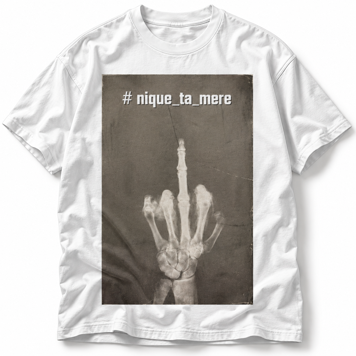 Provokantes Streetwear T-Shirt „F*ck the System“ – Dark Art Unisex