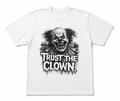 T-Shirt "Trust The Clown" – Weißes Oversize Horror Tee