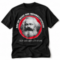Provokantes "Santa Marx" T-Shirt - Karl Marx Weihnachts-Satire - Schwarz