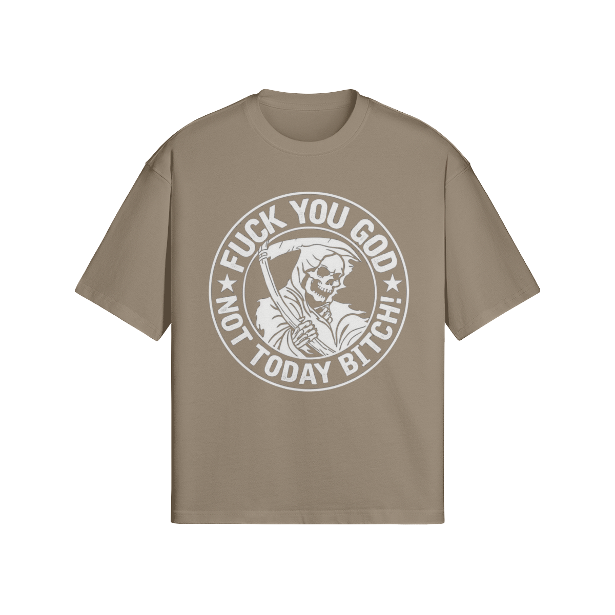 Streetwear T-Shirt „God – Fuck You God“ – Dark Graphic Unisex - Beatwear 71