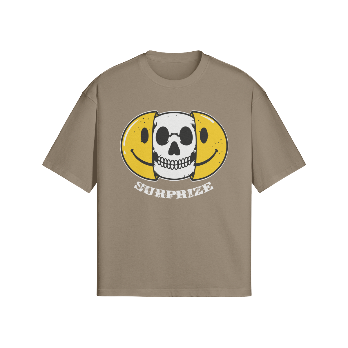 Statement T-Shirt: "Surprize" Smiley Totenkopf Design - Beatwear 71