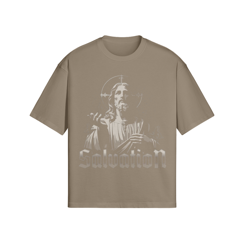 Vintage-Look T-Shirt "Salvation" - Jesus Christus Dunkle Kunst - Unisex - Beatwear 71