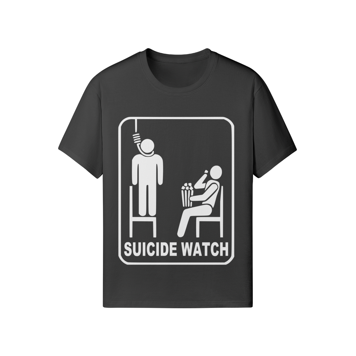 Dark Art T-Shirt: "Suicide Watch" - Provokantes Statement - Unisex - Beatwear 71