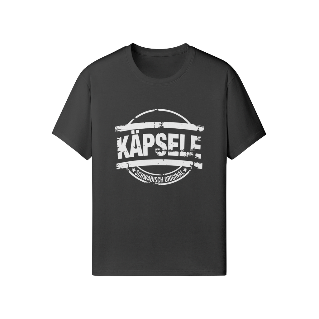 T-Shirt mit Aufdruck "Käpsele - Schwäbisch Original im Stempel-Design