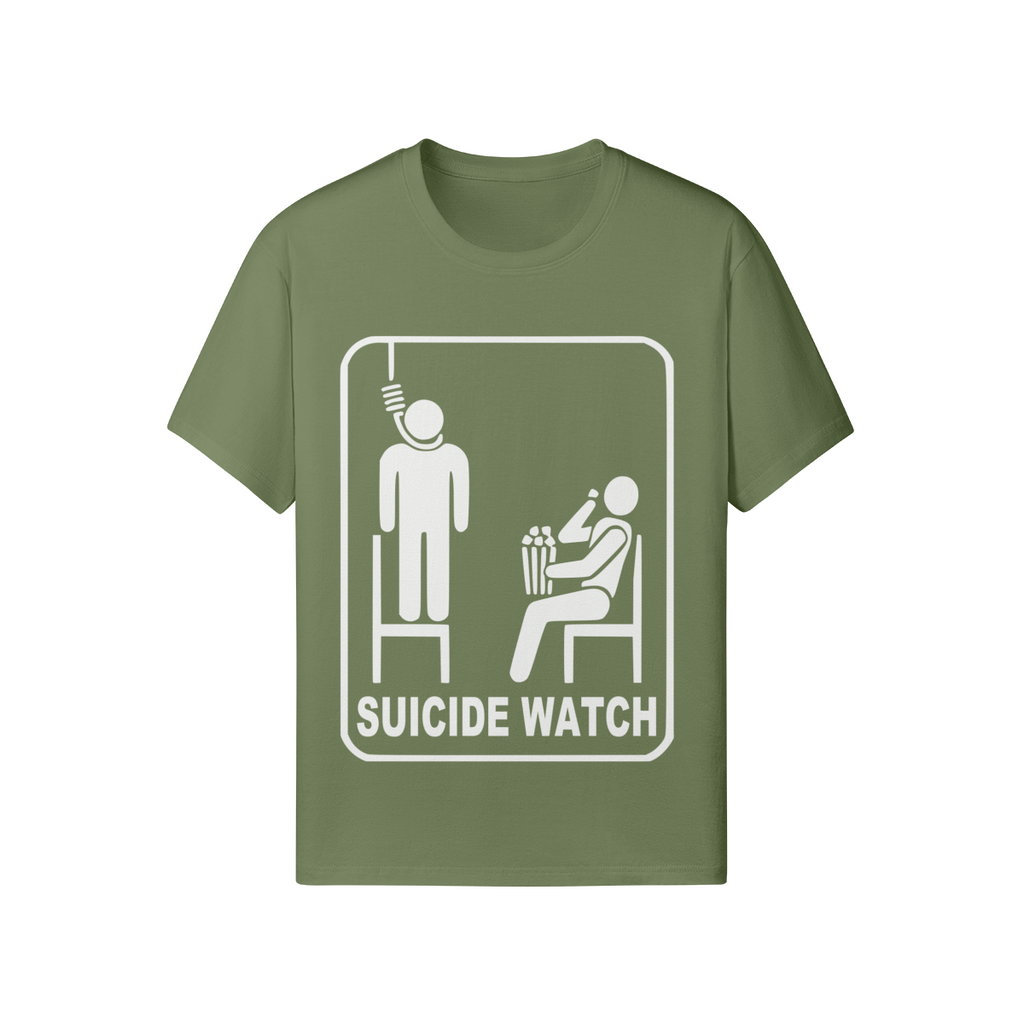 Dark Art T-Shirt: "Suicide Watch" - Provokantes Statement - Unisex - Beatwear 71
